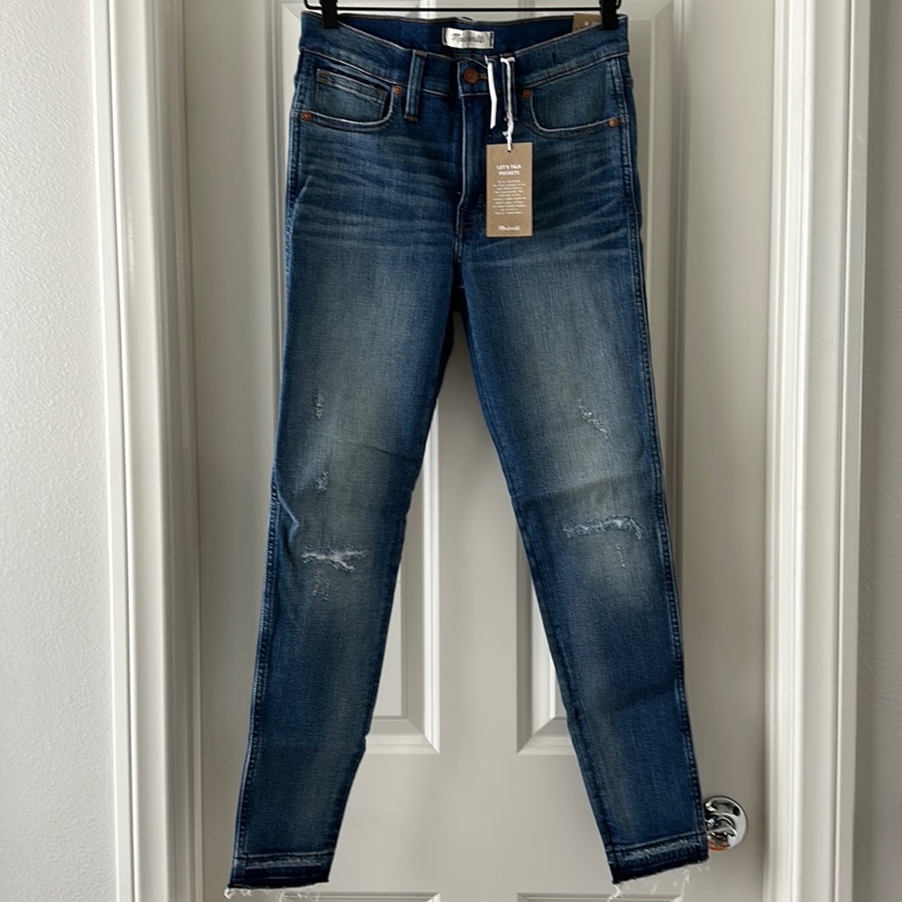 NWT Madewell Jeans 9” High-Rise Skinny Sz 28